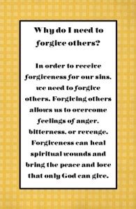 Why do I need to forgive others sm